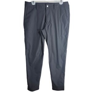 Lululemon Men's Charcoal Stretch Flat Front Performance Pant Slim Fit Size 31x29